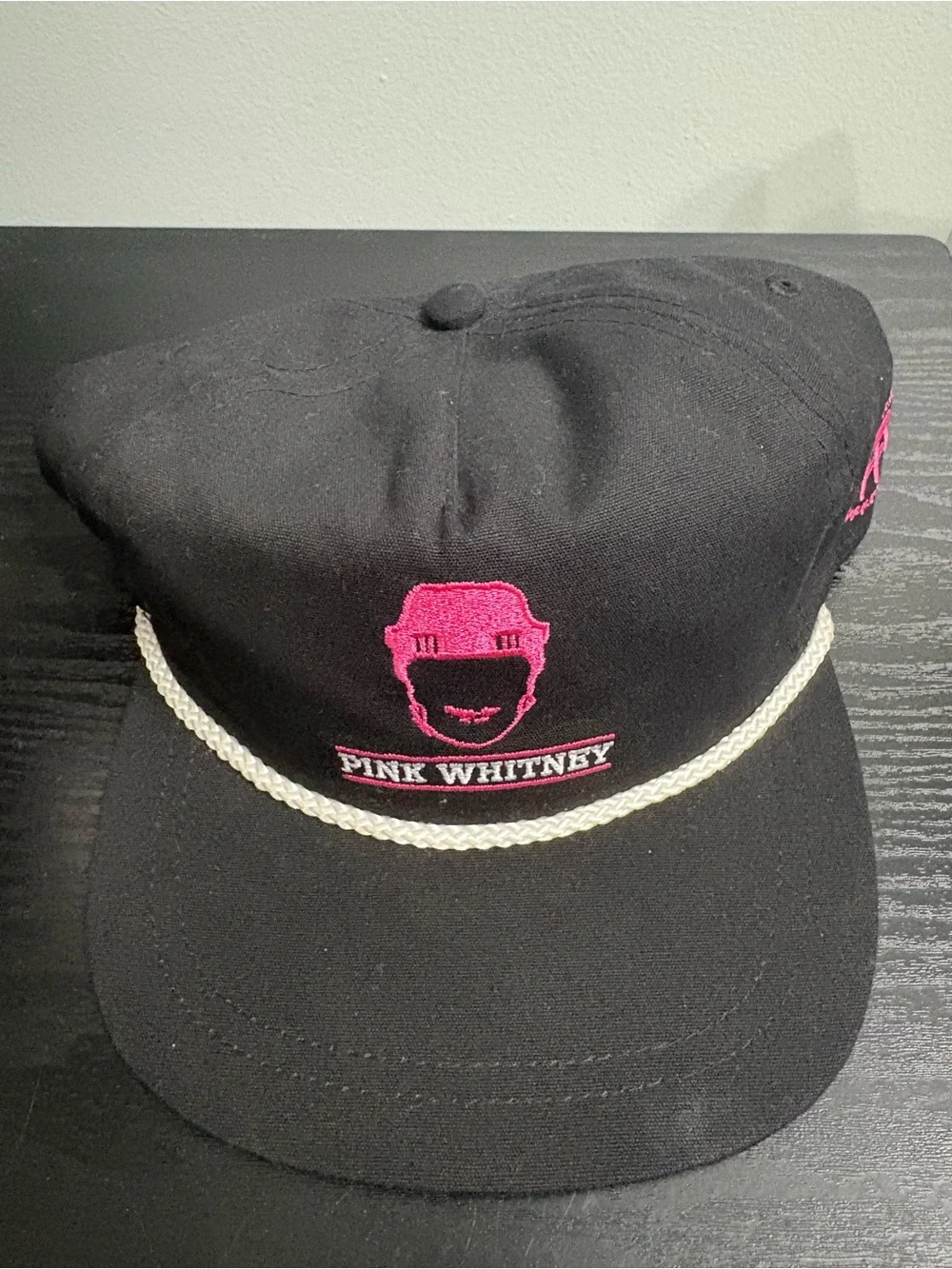 Pink Whitney Black & Pink Rope-Trim Hat